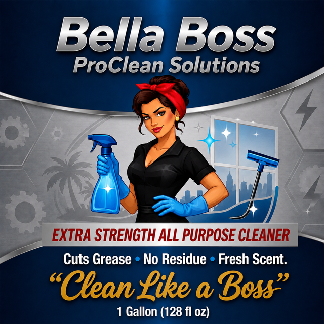 Bella Boss ProClean Extra-Strength All-Purpose Cleaner, Peach Scent, 1 Gallon