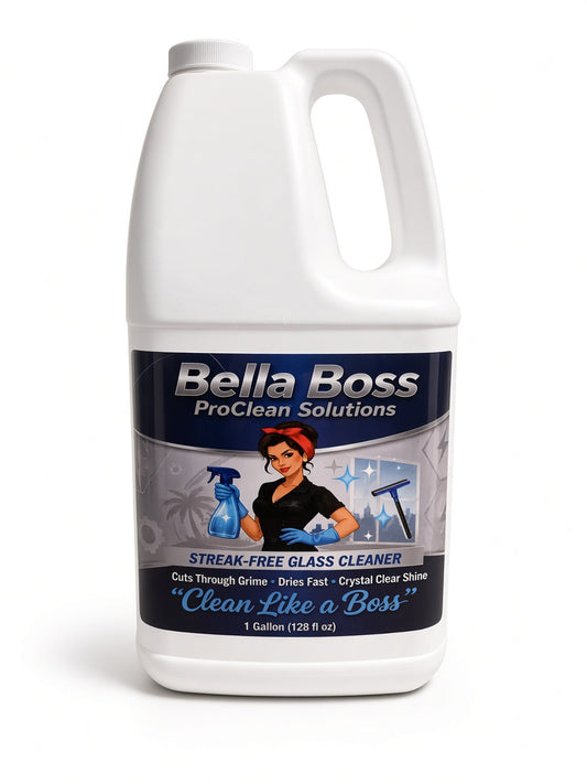Bella Boss ProClean Streak-Free Glass Cleaner, Peach Scent, 1 Gallon