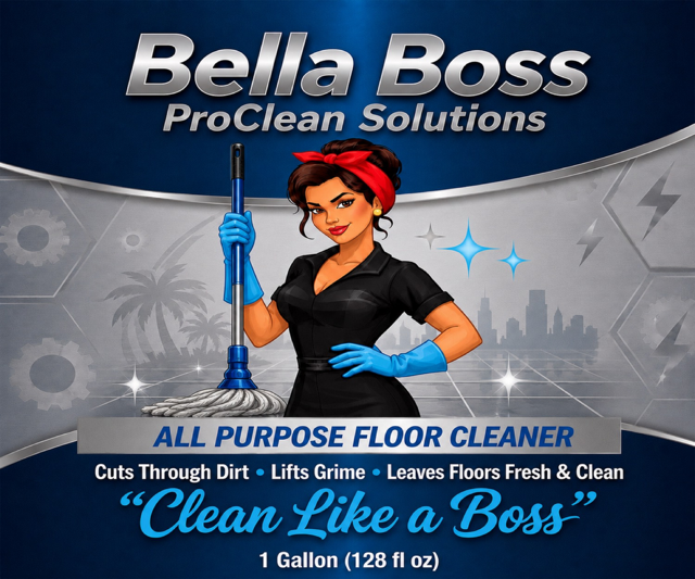 Bella Boss ProClean All-Purpose Floor Cleaner, Peach Scent, 1 Gallon